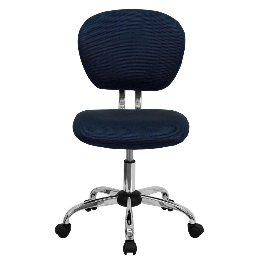 Mid-Back Mesh Padded Swivel Task Office Chair with Chrome Base
