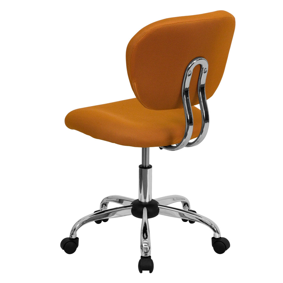 Mid-Back Mesh Padded Swivel Task Office Chair with Chrome Base