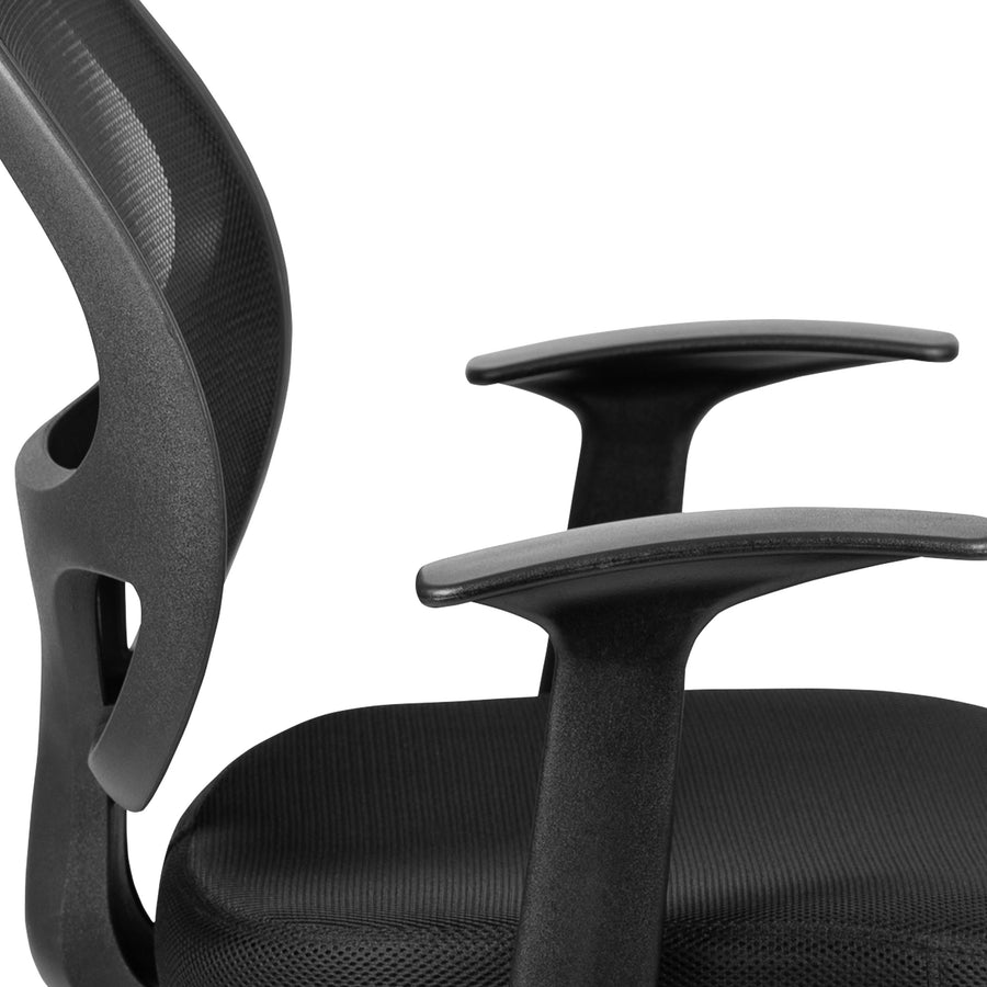 Mid-Back Mesh Swivel Task Office Chair with T-Arms