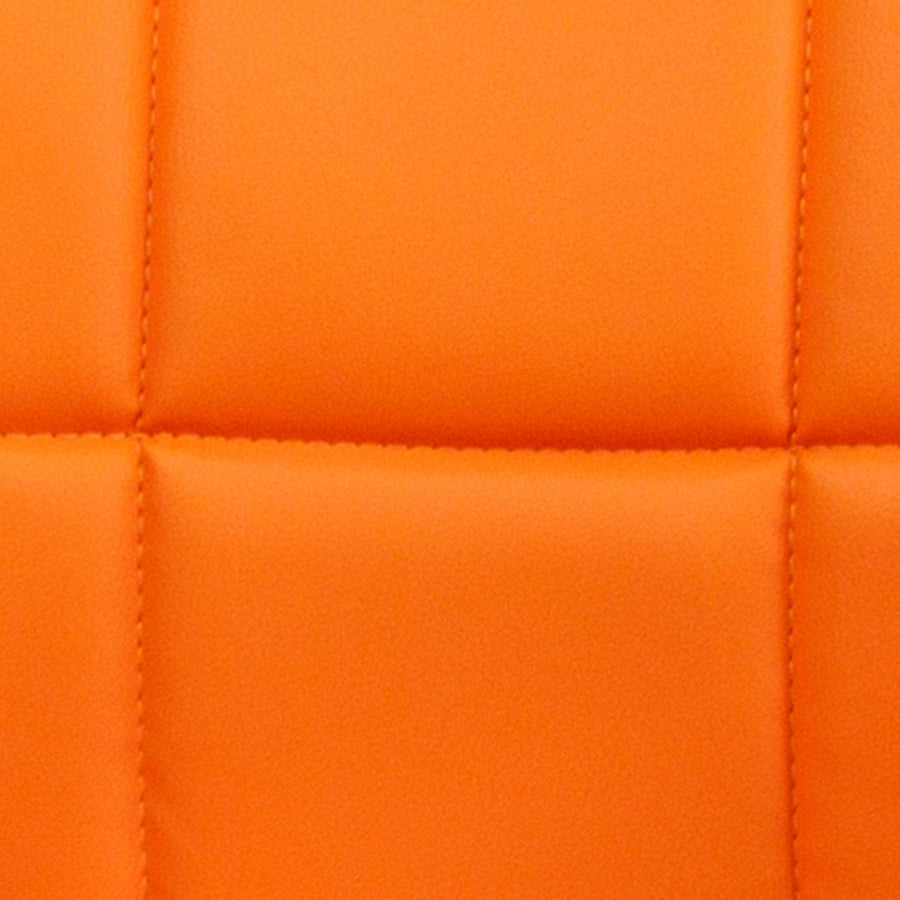 Mid-Back Quilted Vinyl Swivel Task Office Chair with Arms