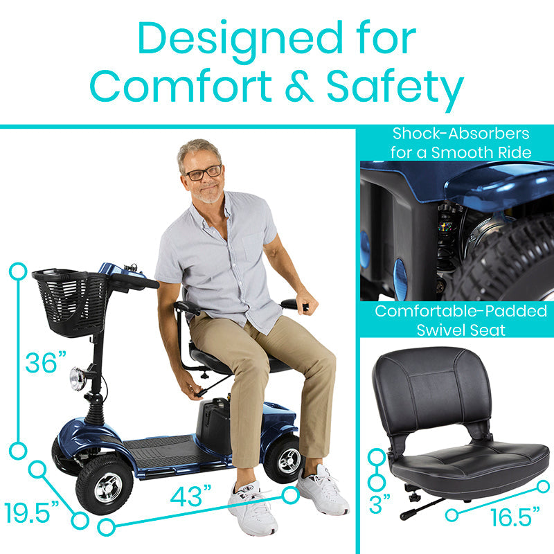 Vive Health Series A Mobility Scooter, 298 lb Capacity