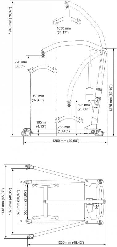 Molift Mobile Mover 180 Patient Lift