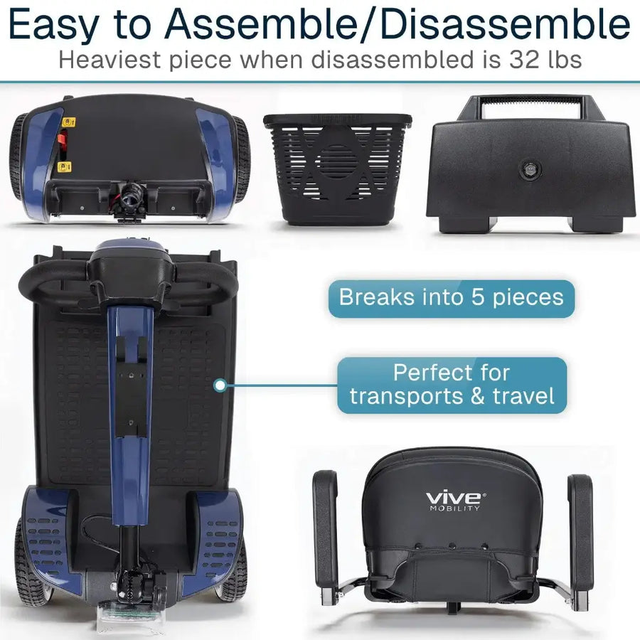 Neptune Portable Mobility Scooter, 16 Mile Range