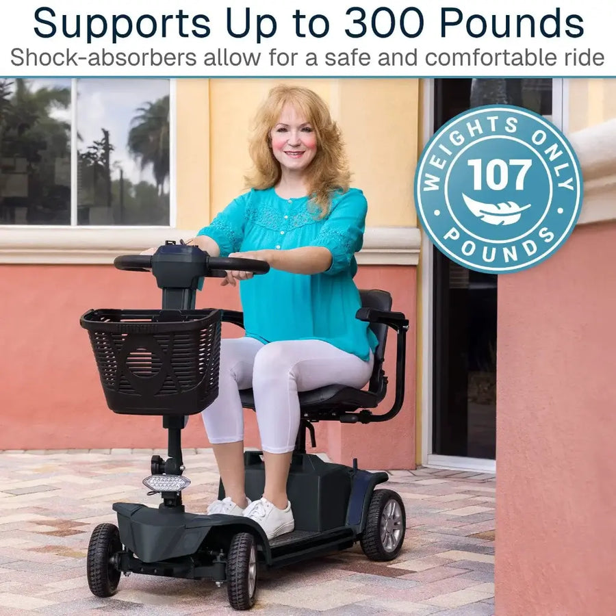 Neptune Portable Mobility Scooter, 16 Mile Range