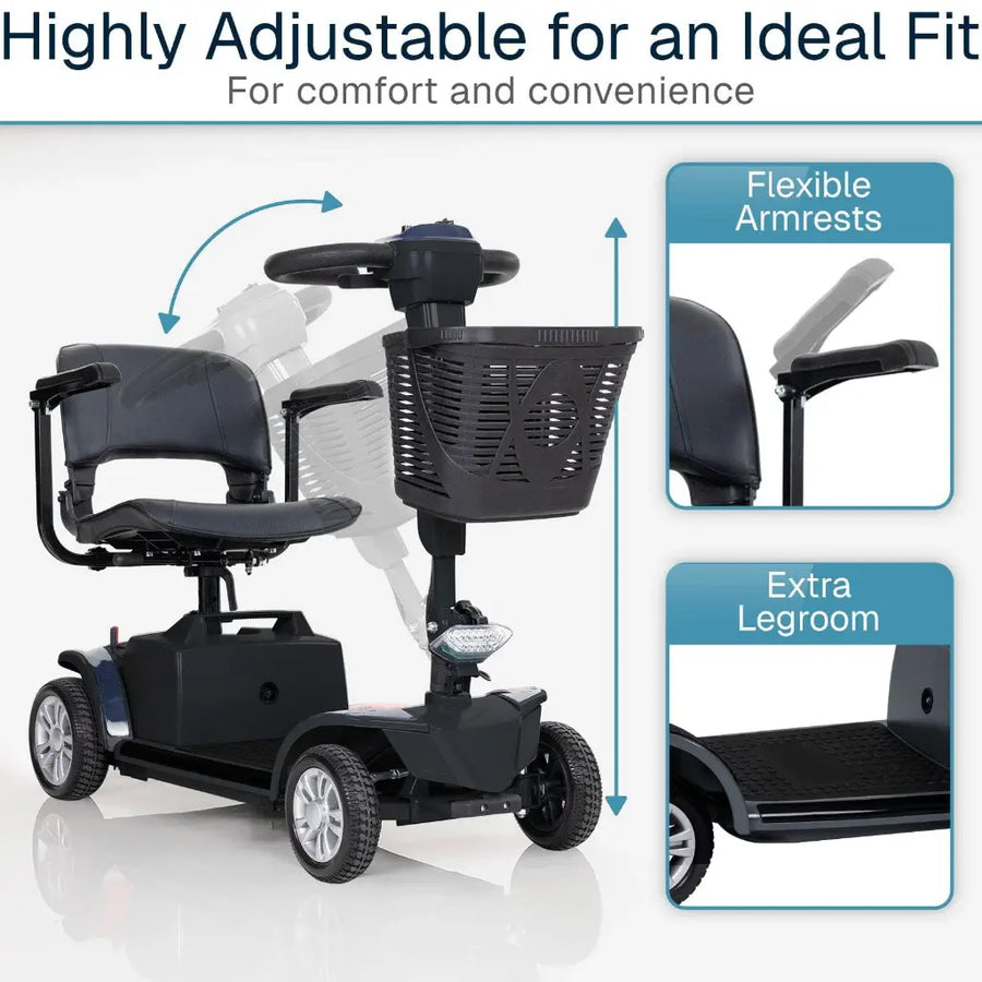 Neptune Portable Mobility Scooter, 16 Mile Range