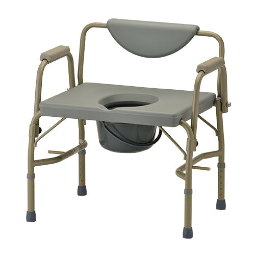 Nova Heavy Duty Commode with Drop-Arm & Extra Wide Seat
