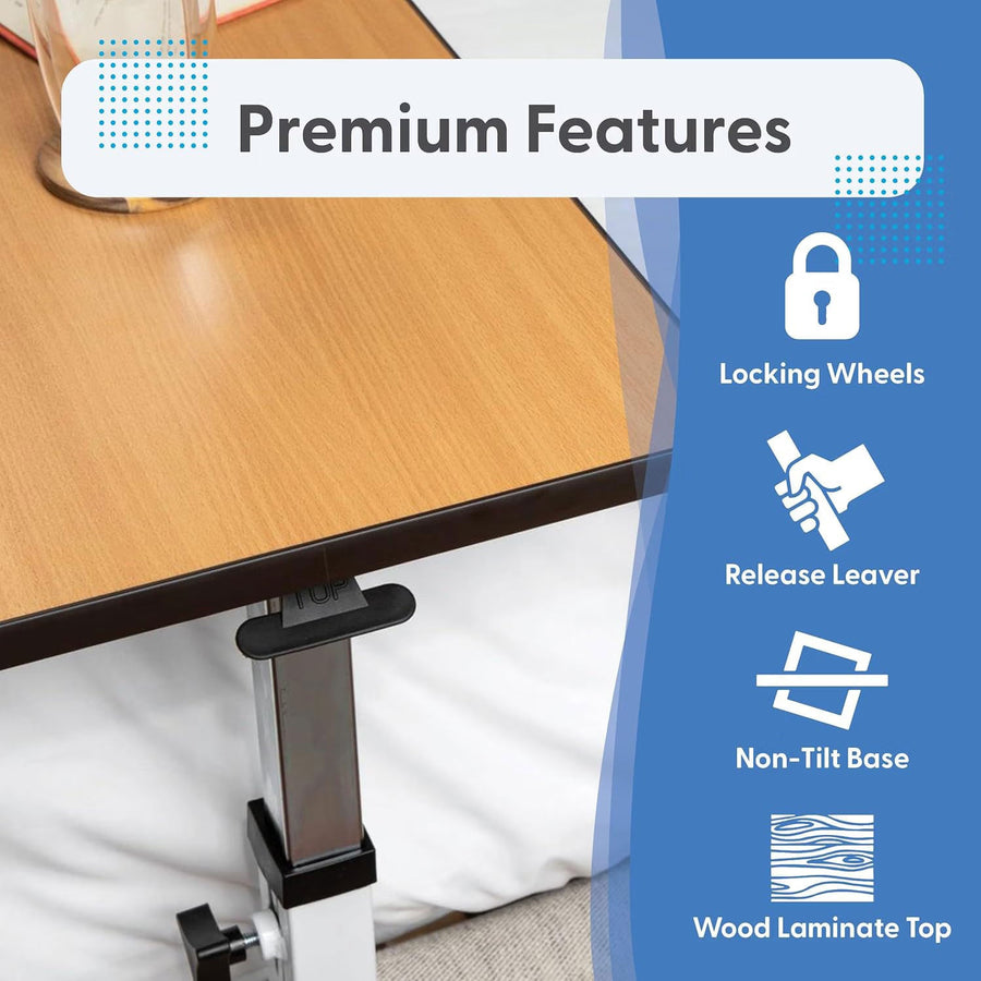 Journey Overbed Table – Adjustable & Portable Design