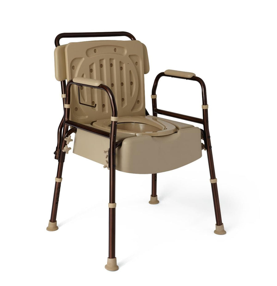 Medline Bedside Commode with Microban Antimicrobial Ptotection