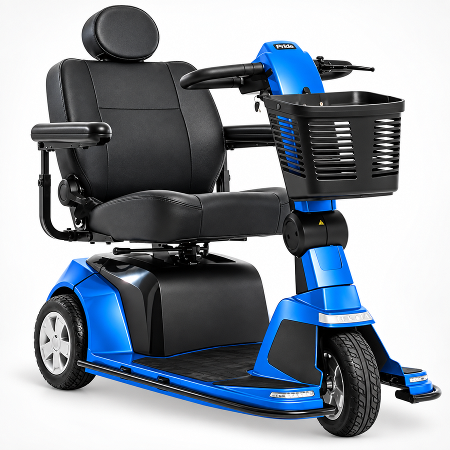 Pride Maxima 3-Wheel Mobility Scooter, 500 lb Capacity