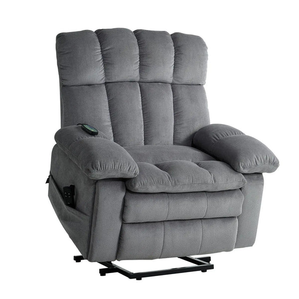 Oversized Dual Motor Infinite Position Power Lift Recliner with Heat and Massage