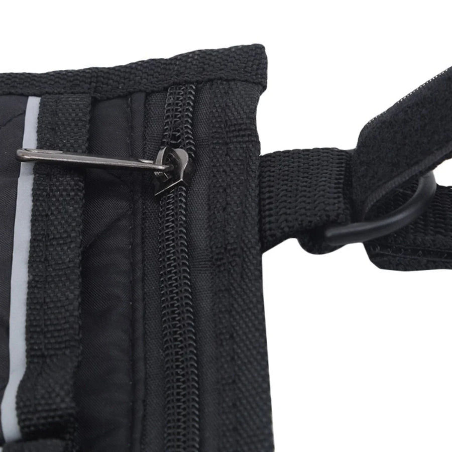 Portable Polyester Wheelchair Armrest Hanging Bag with Reflective Strip view 5