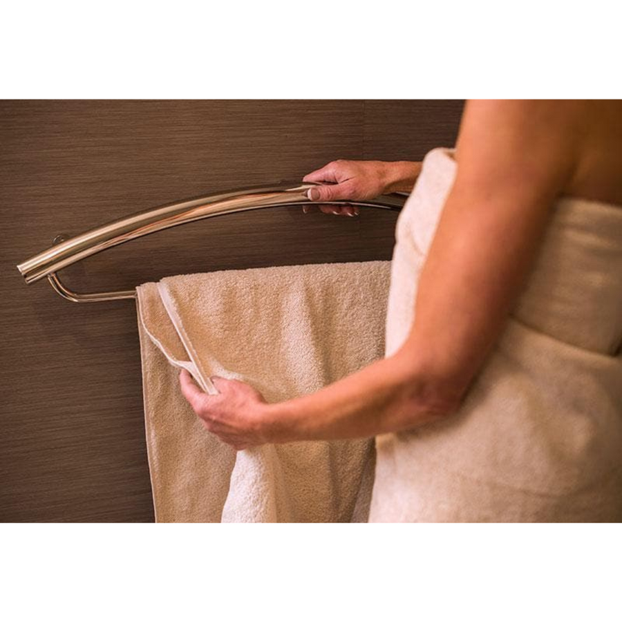 Invisia Sleek Towel Bar & Fall Prevention Grab Bar - 500 lb Weight Capacity