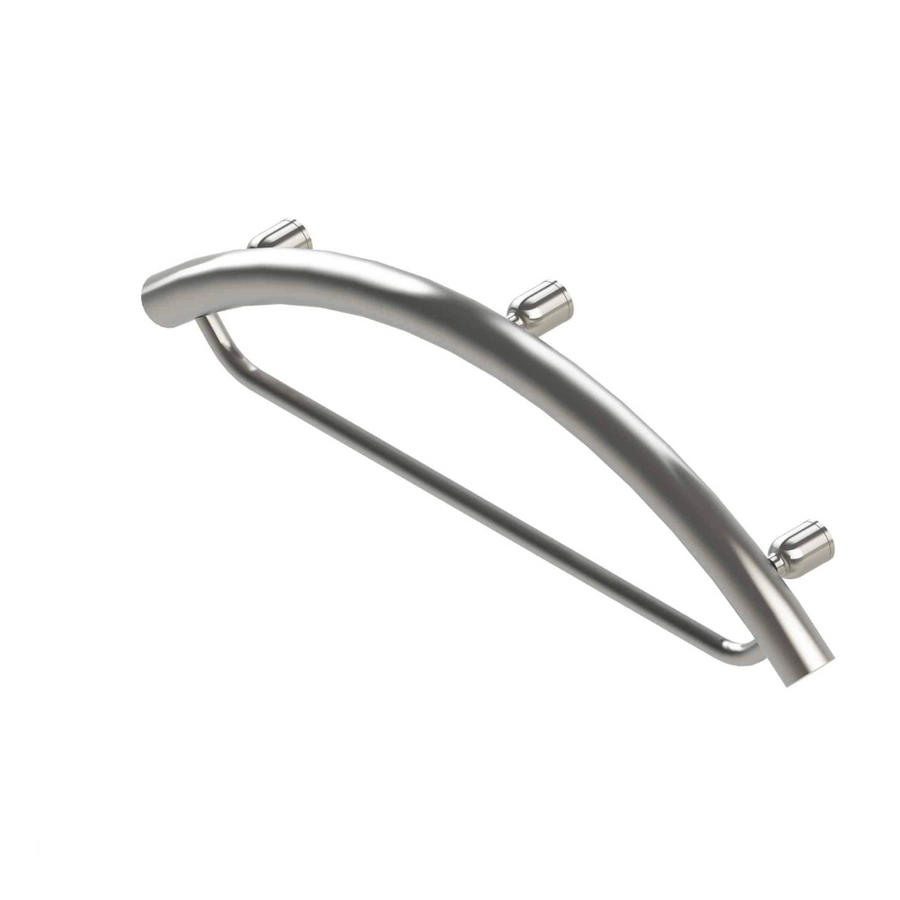 Invisia Sleek Towel Bar & Fall Prevention Grab Bar - 500 lb Weight Capacity