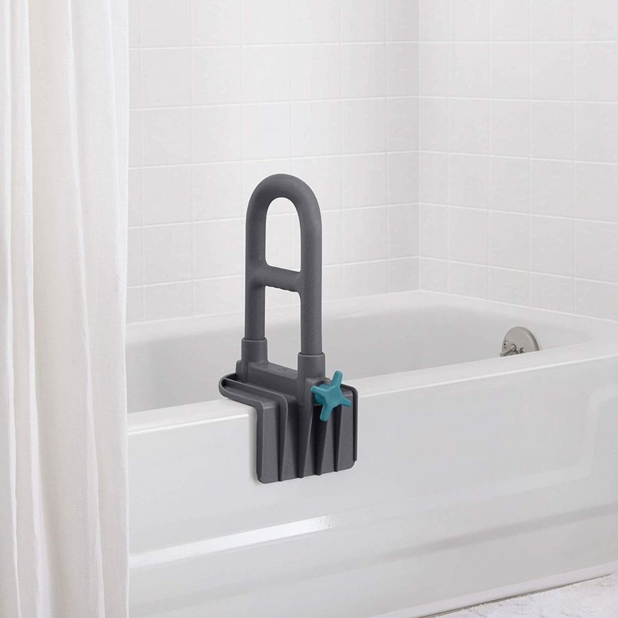 Medline Deluxe Plastic Tub Grab Bar with Microban Antimicrobial Protection