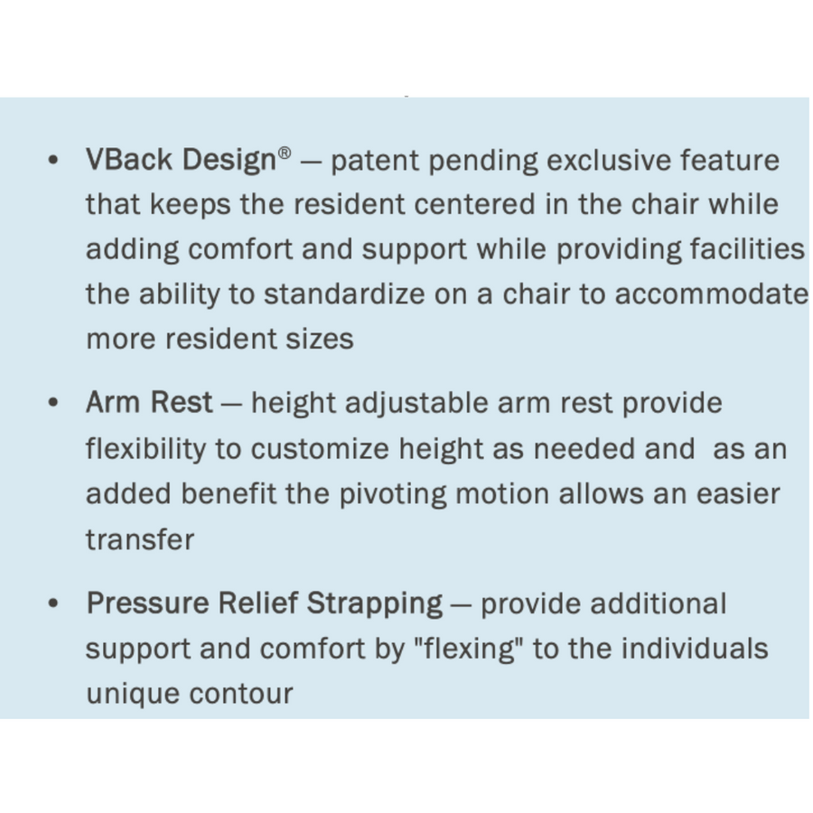 Med-Mizer FreedomFlex Pedal Chair Patient Transport Chair