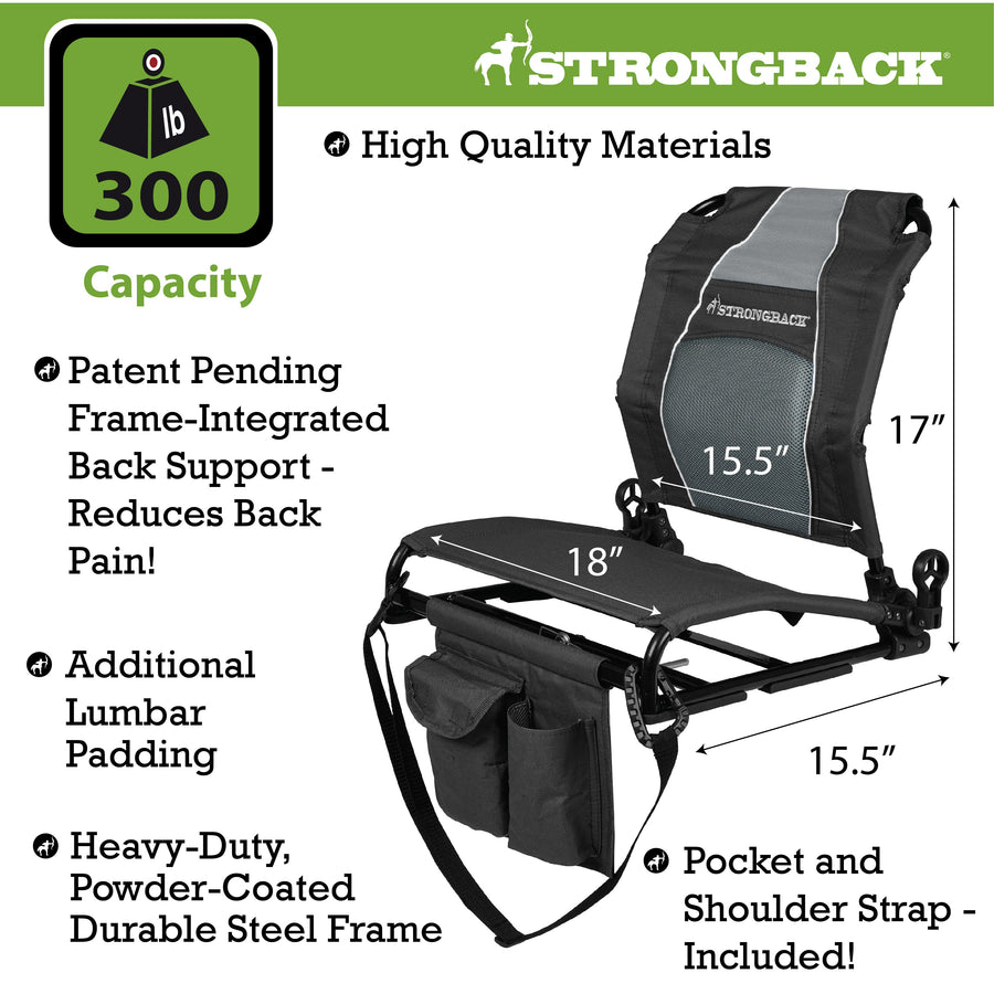 STRONGBACK Stadium Seat – New Colors with Backrest Covers