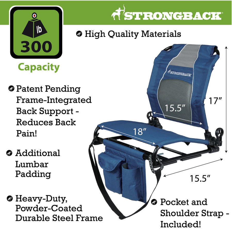 STRONGBACK Stadium Seat – New Colors with Backrest Covers