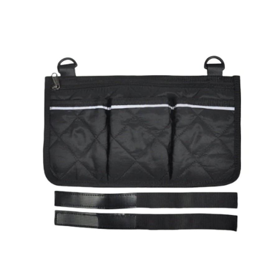 Portable Polyester Wheelchair Armrest Hanging Bag with Reflective Strip view 6