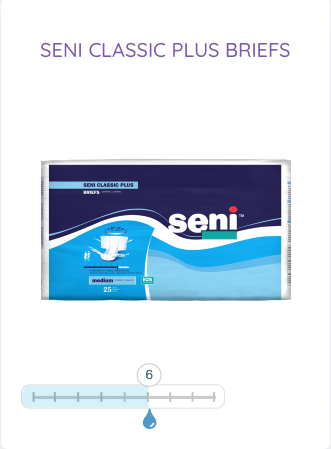 Seni Classic Plus Unisex Briefs - Heavy Absorbency - Case of 100