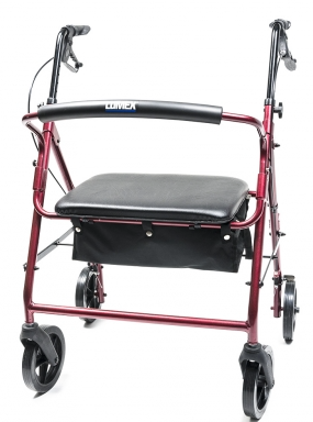 Lumex Walkabout Imperial Hemi Rollator - 450 lbs Capacity; 31" to 34.5" Handle Height