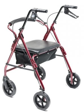 Lumex Walkabout Imperial Hemi Rollator - 450 lbs Capacity; 31" to 34.5" Handle Height