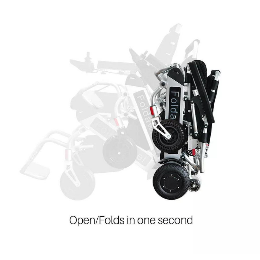 Foldawheel Electric Extreme Lightweight Folding Power Chair - Only 46 lbs