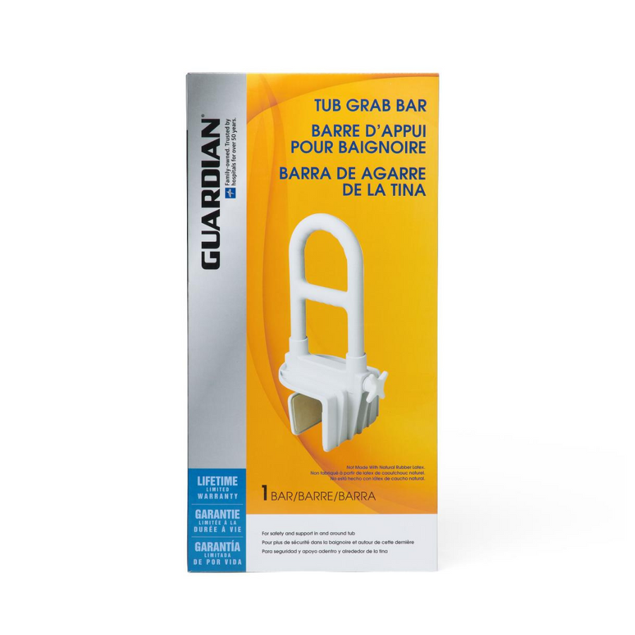 Medline Guardian Bathroom Tub Grab Bar for Fall Prevention