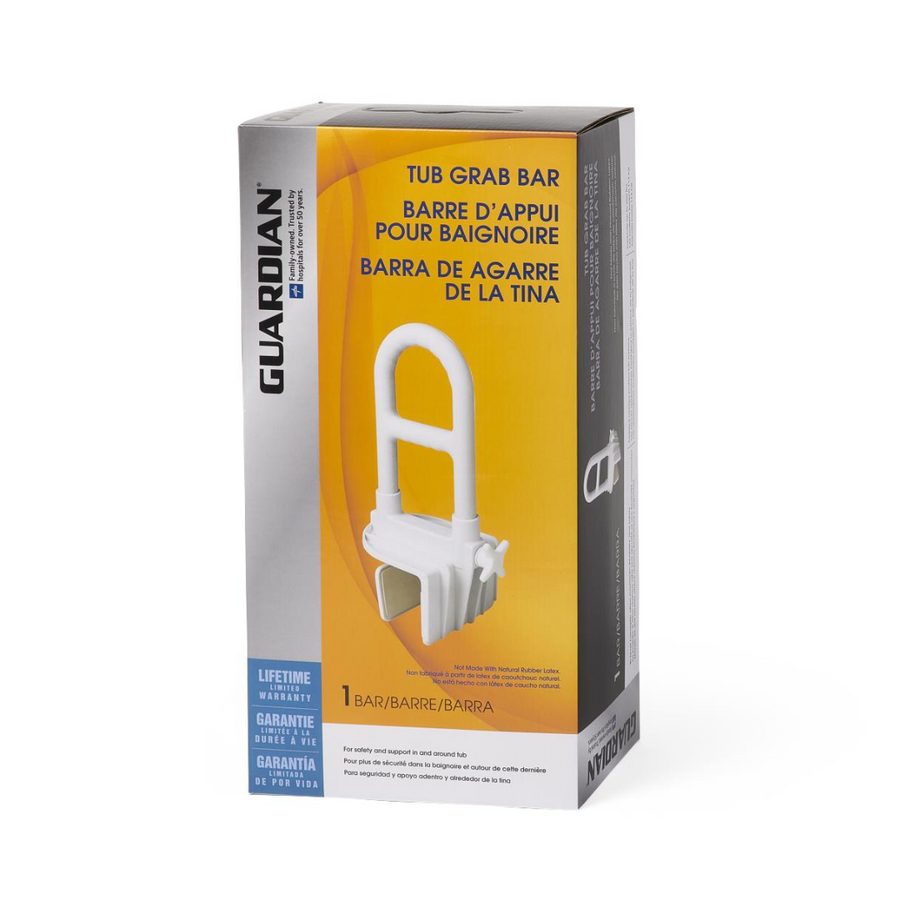 Medline Guardian Bathroom Tub Grab Bar for Fall Prevention