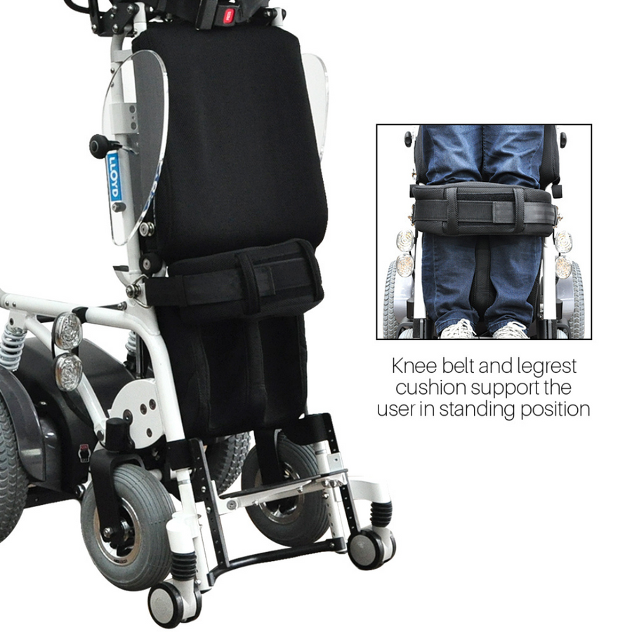 Foldawheel Draco Electric Standing Power Wheelchair with Lie Down, Stand, Sit and Recline Positions