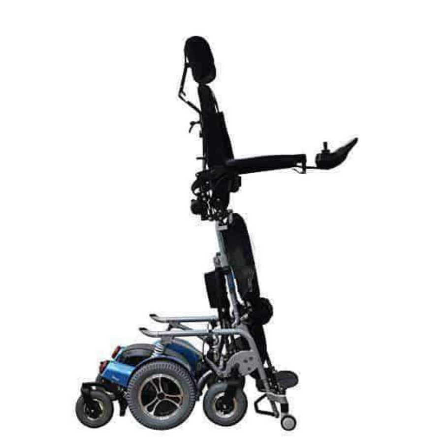 Foldawheel Draco Electric Standing Power Wheelchair with Lie Down, Stand, Sit and Recline Positions