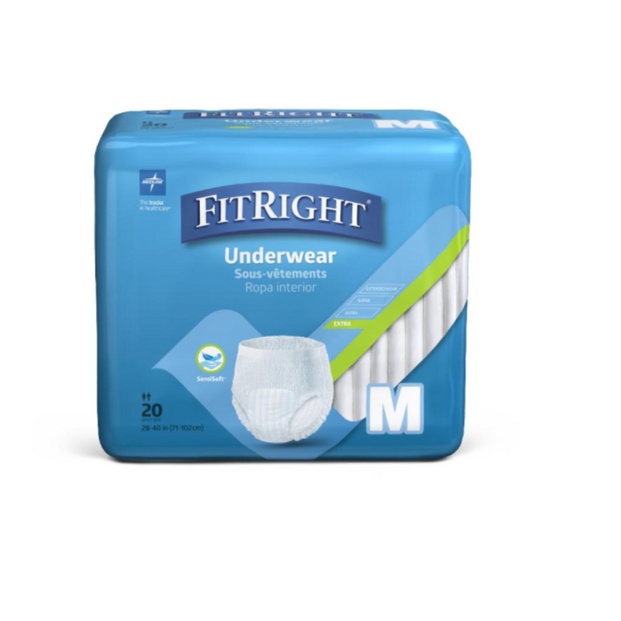 FitRight Protect Extra Protective Unisex Underwear - Case of 80
