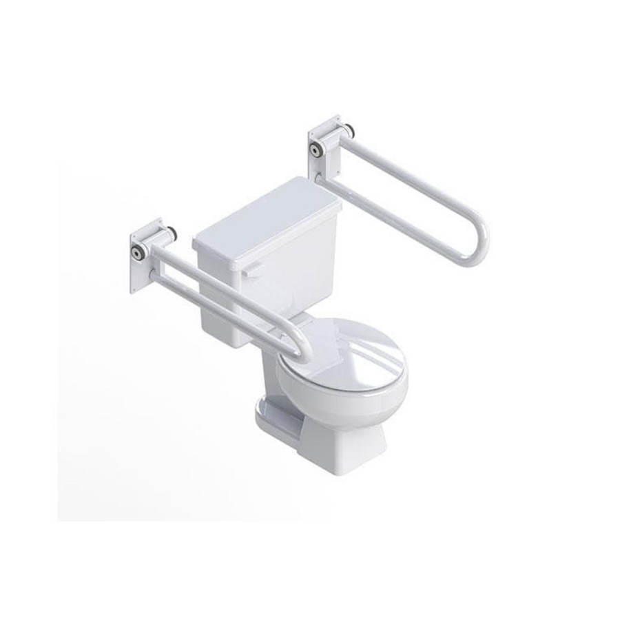 HealthCraft PT Rail - Bathroom Wall Mounting Heavy Duty Hinged Grab Bars