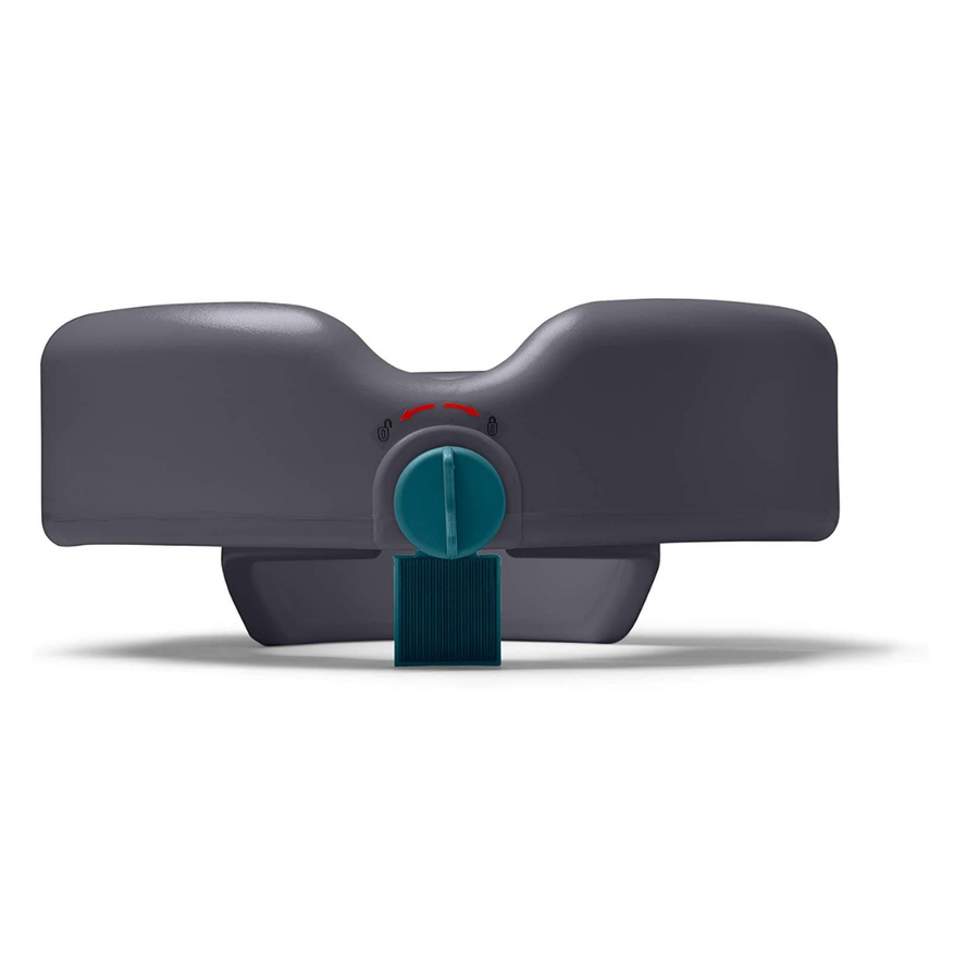 Medline Heavy Duty Locking Raised Gray Toilet Seat - Microban Antimicrobial Protection