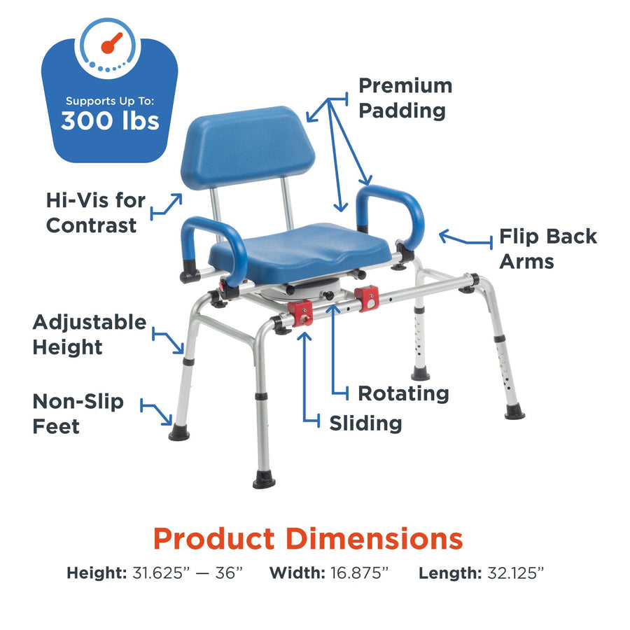 Journey SoftSecure Rotating Transfer Bench with Microban Protection