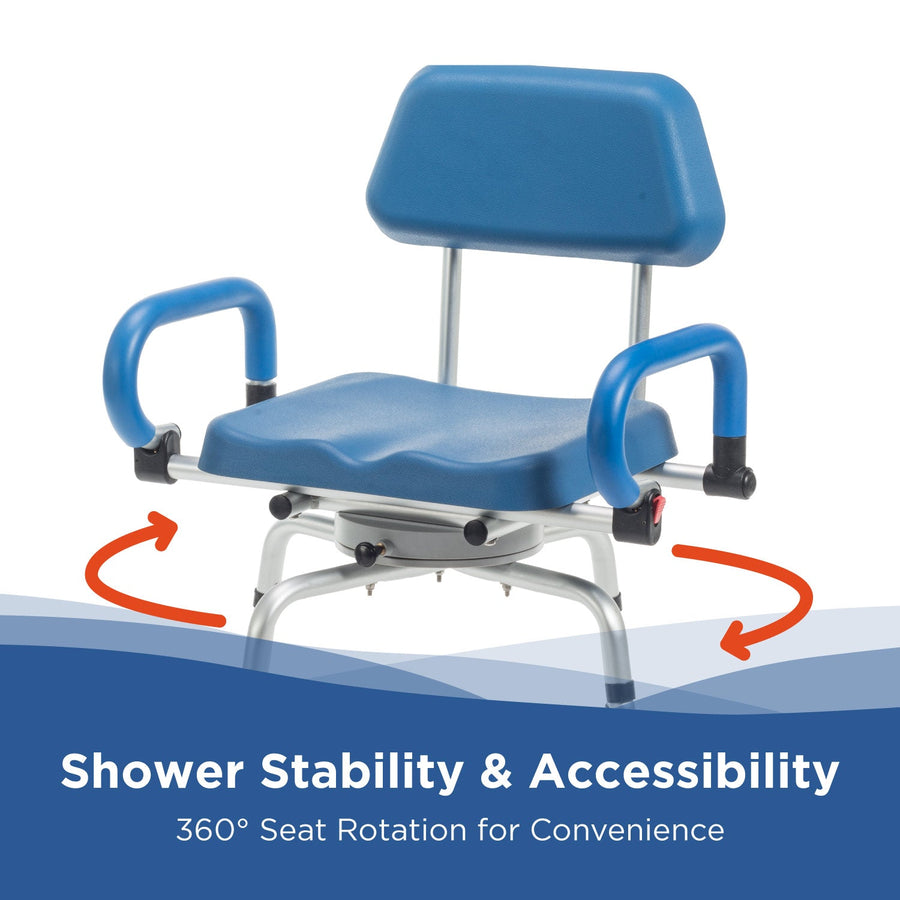Journey SoftSecure Rotating Shower Chair with Microban Protection