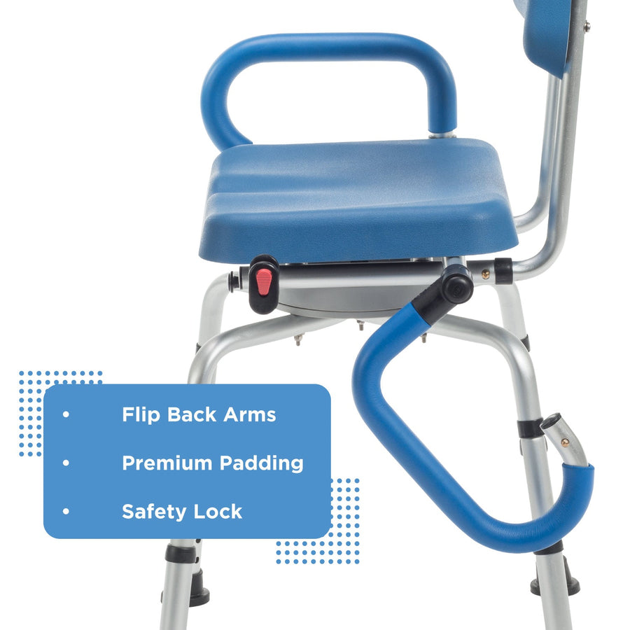 Journey SoftSecure Rotating Shower Chair with Microban Protection