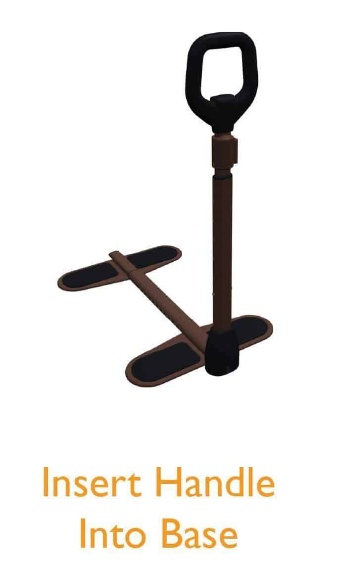 Stander Tray Table - Ergonomic Bamboo Swivel TV Laptop Tray - Safety Support Mobility Handle