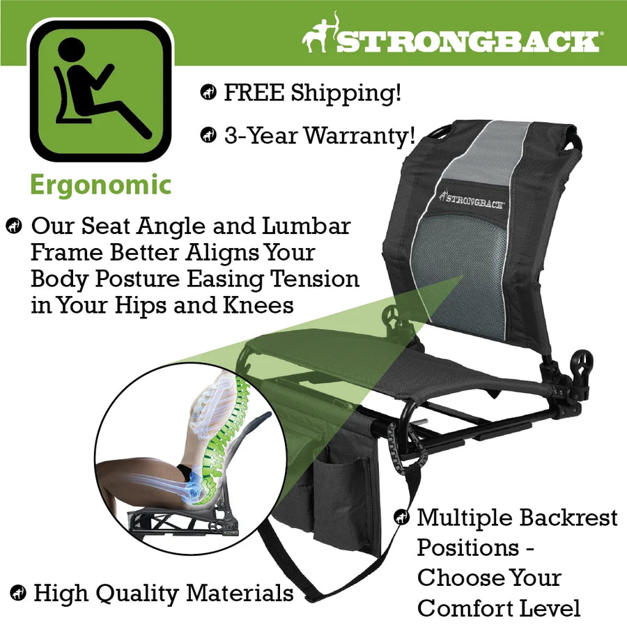 STRONGBACK Stadium Seat – New Colors with Backrest Covers