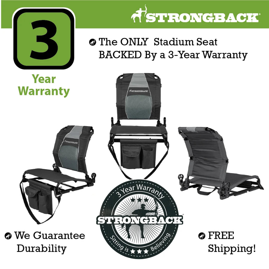 STRONGBACK Stadium Seat – New Colors with Backrest Covers