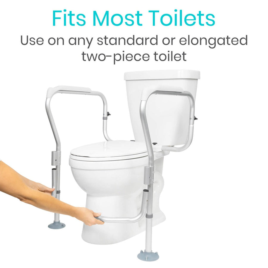 Vive Toilet Safety Frame for Elderly, Adjustable, 300 lb