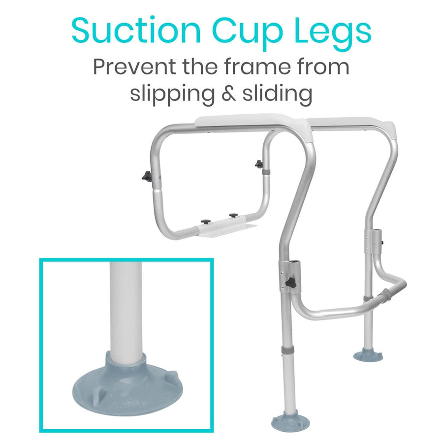 Vive Toilet Safety Frame for Elderly, Adjustable, 300 lb