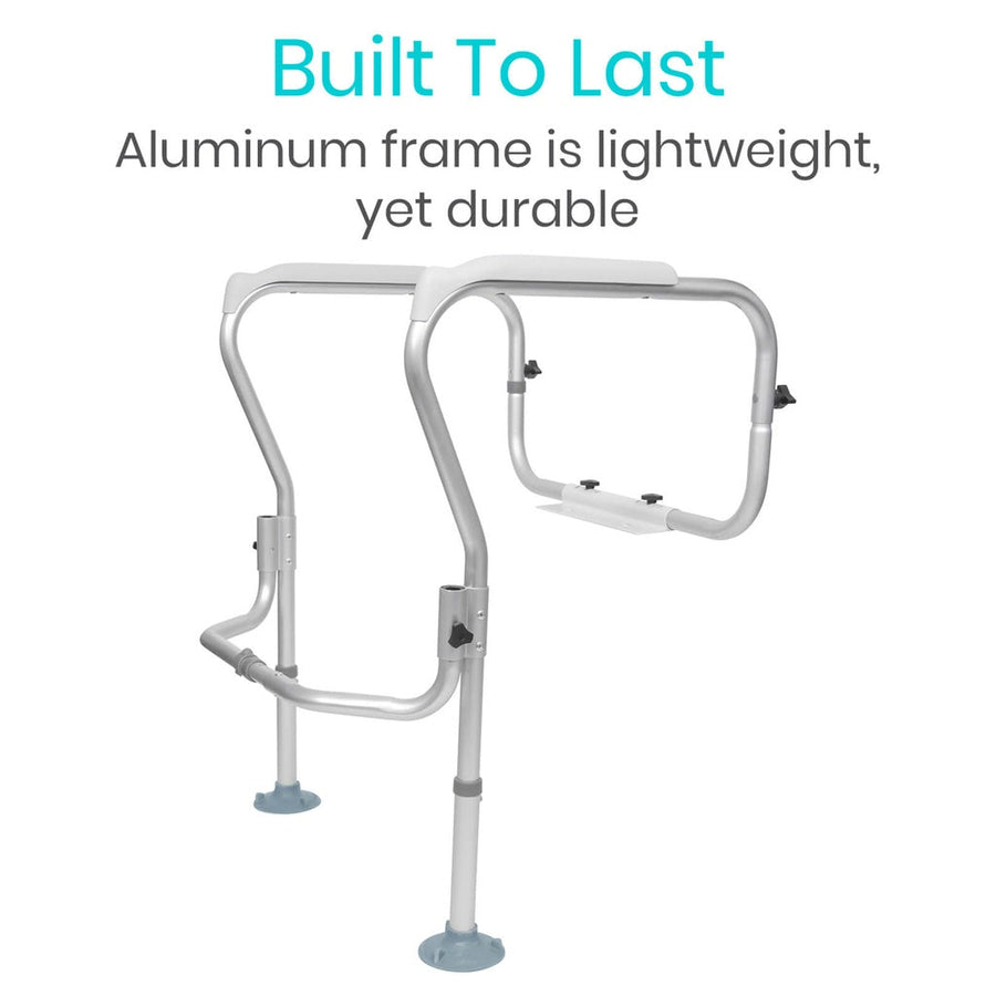 Vive Toilet Safety Frame for Elderly, Adjustable, 300 lb