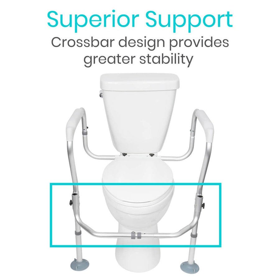 Vive Toilet Safety Frame for Elderly, Adjustable, 300 lb
