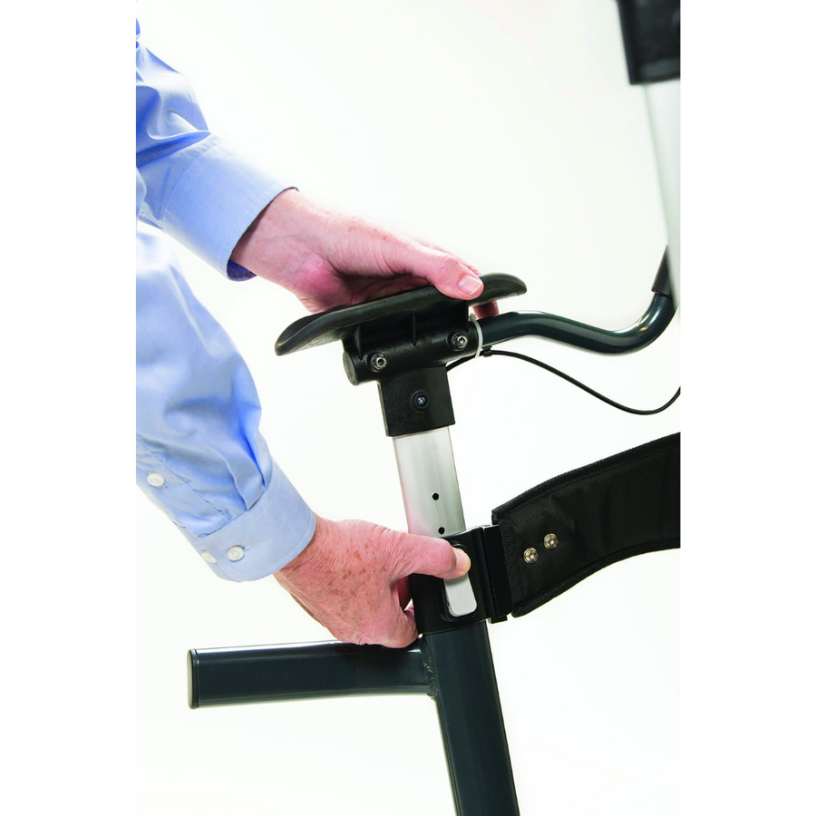 LifeWalker UpWalker Lite Folding Rolling Upright Walker - Weighs Only 15.5 lbs