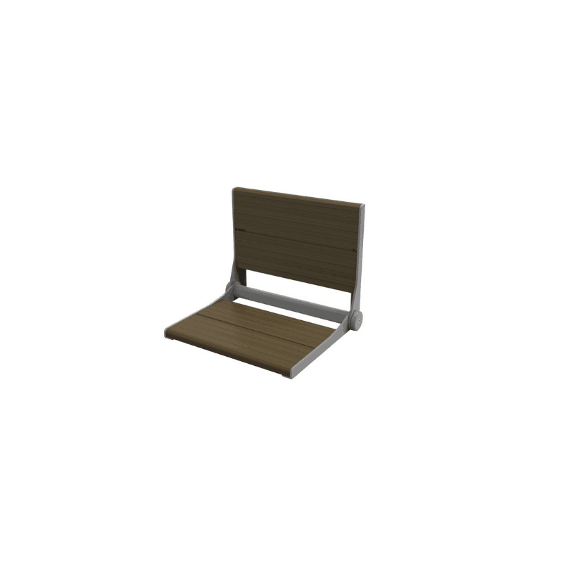 Invisia SerenaSeat Wall Mounted Folding Shower Bamboo Seats - 500 lb Weight Cap