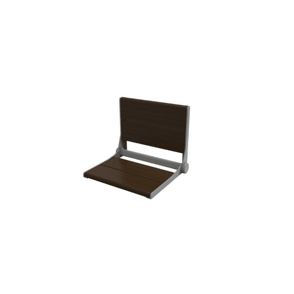 Invisia SerenaSeat Wall Mounted Folding Shower Bamboo Seats - 500 lb Weight Cap