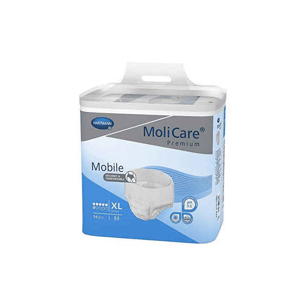 MoliCare Premium Mobile Adult Unisex Underwear - Moderate Absorbency Case of 56