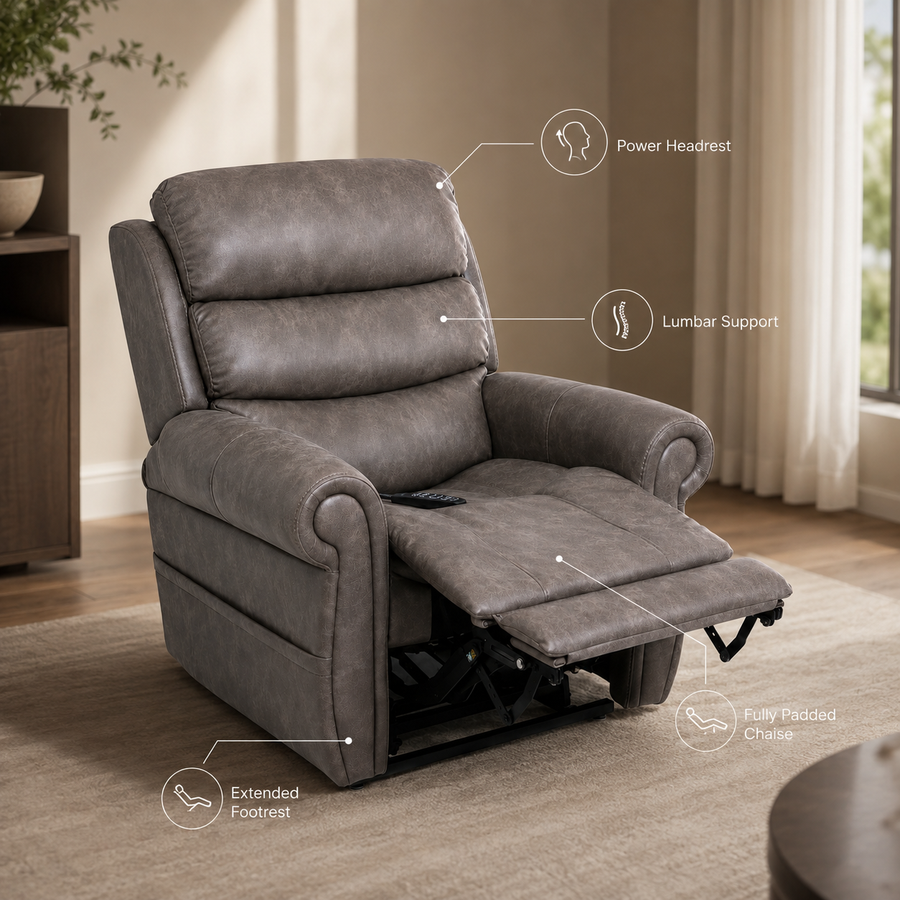 Pride VivaLift! Tranquil 2 Power Lift Recliner, 400 lb Capacity