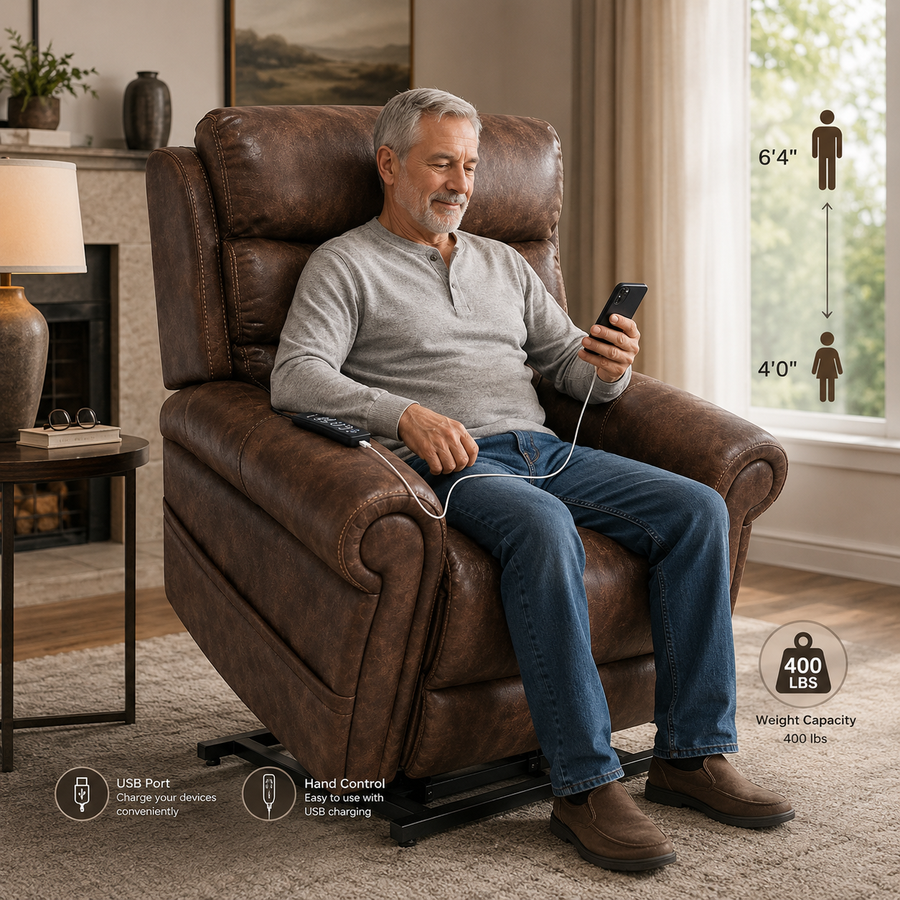 Pride VivaLift! Tranquil 2 Power Lift Recliner, 400 lb Capacity