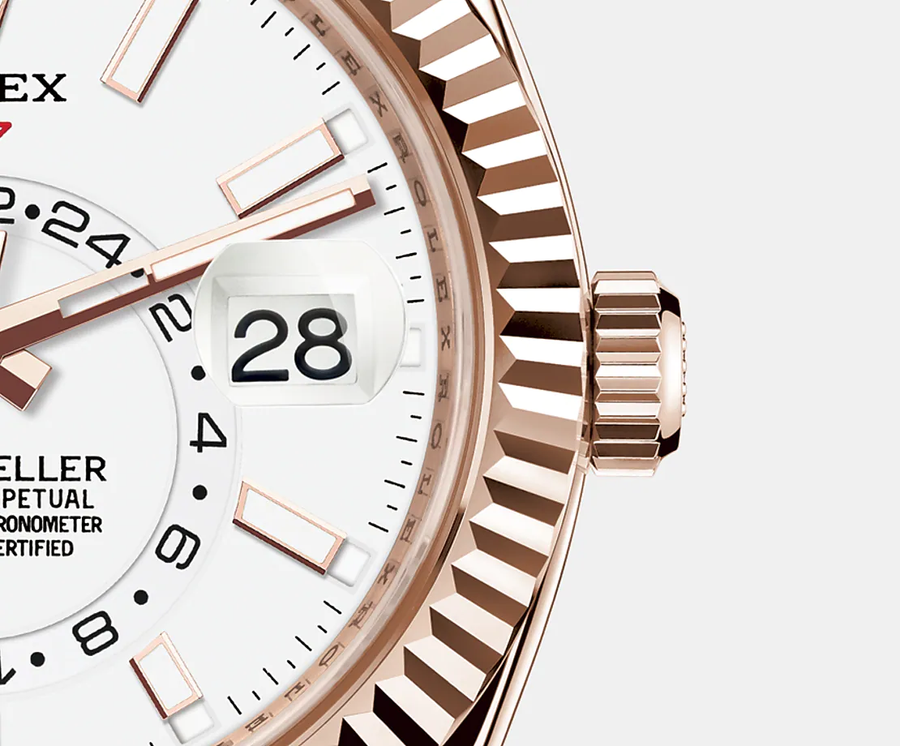 Sky-Dweller 42mm, 18k Everose Gold, Ref# 326935-0005